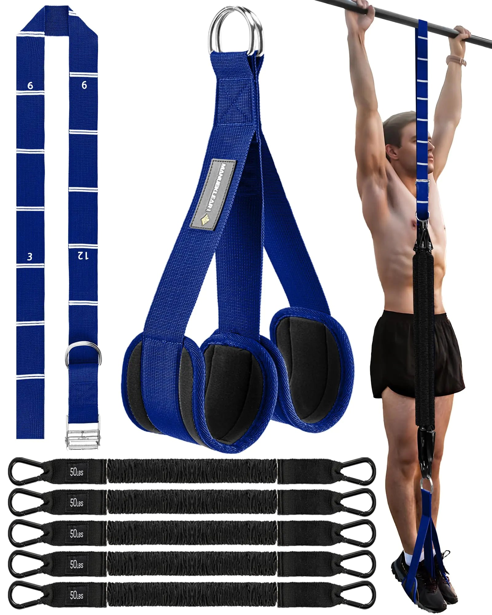 MANUEKLEAR Pro Pull-Up Assist 250lb Bands