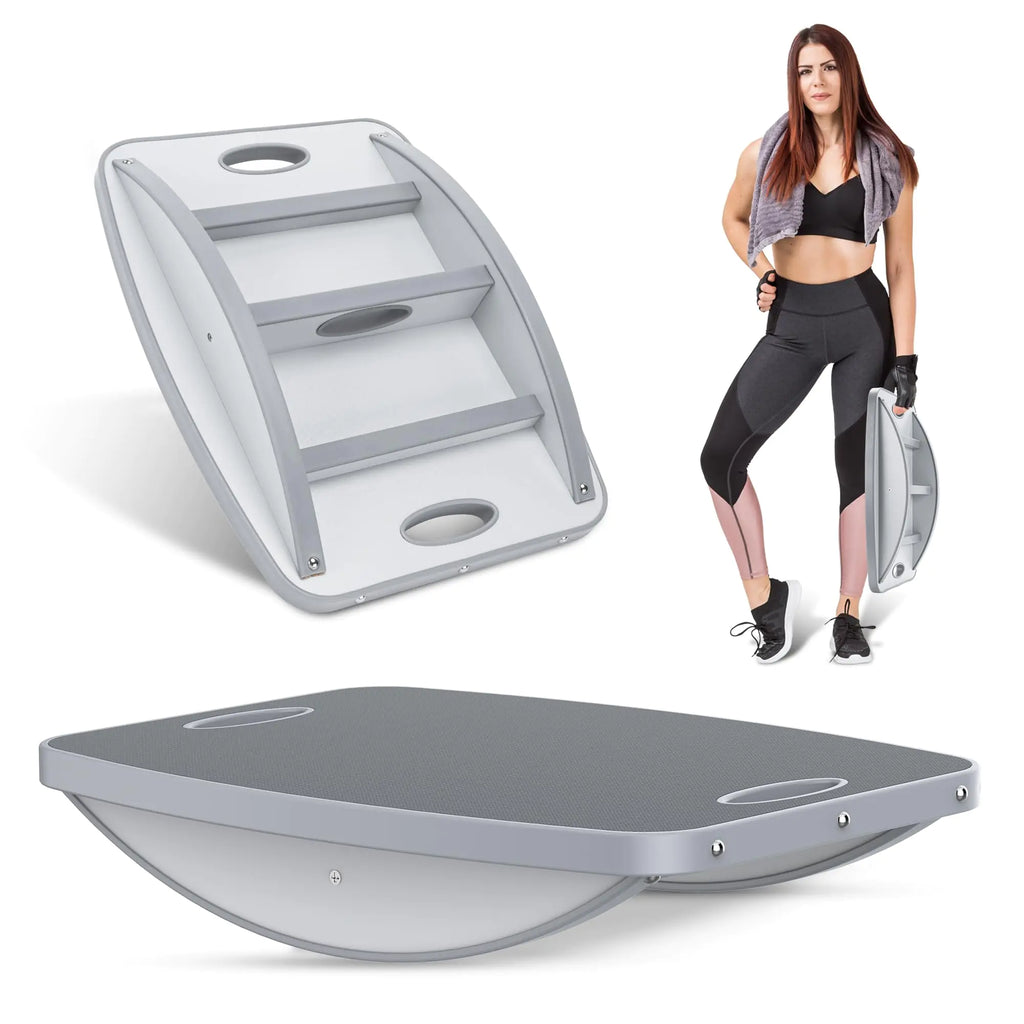 Advanced Wood Balance Board Table Balance Board Office Swing Board for Physical Therapy Fast Fitness Training and Outdoor Sports Balance Training Device and Non -Slip Shaking Board