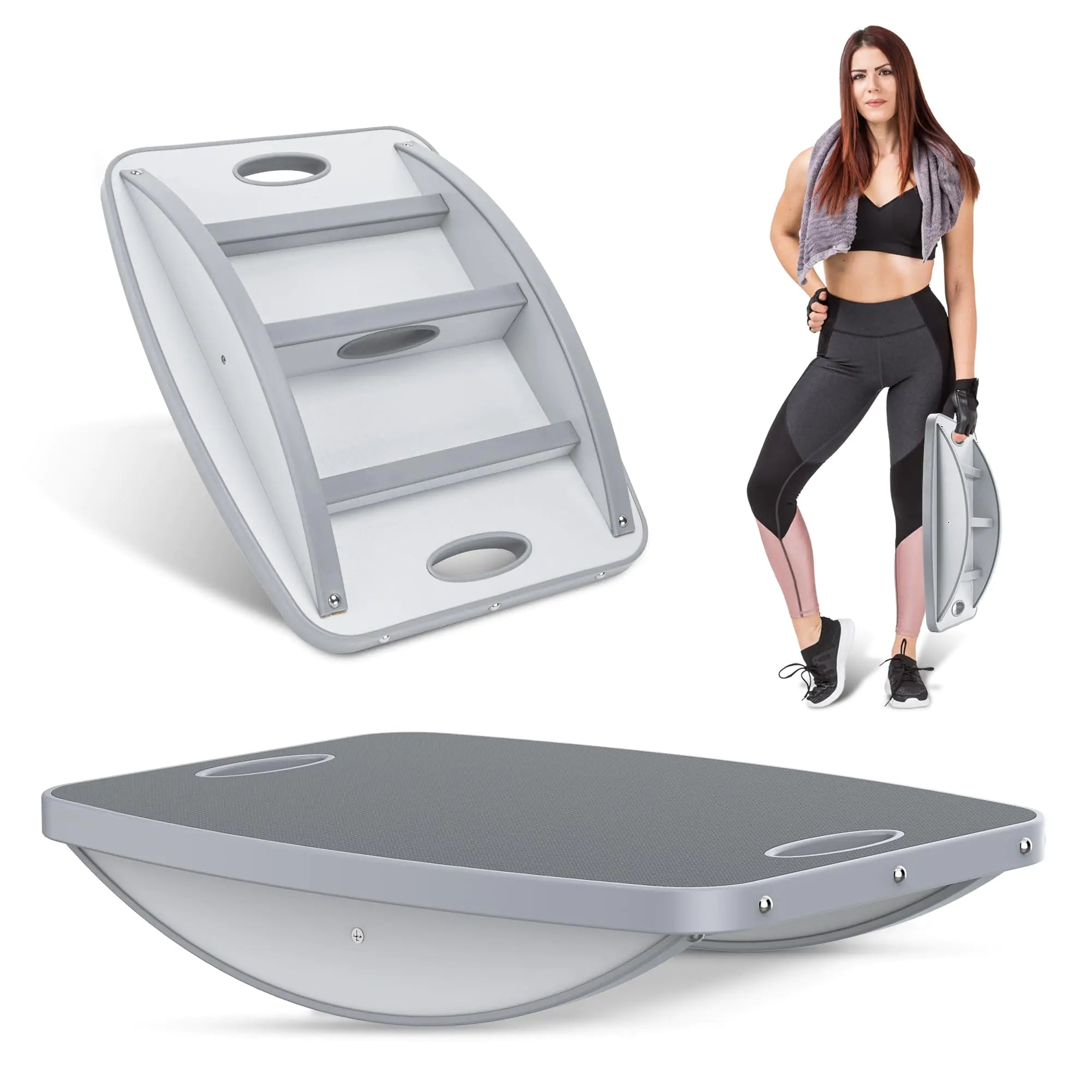 Advanced Wood Balance Board Table Balance Board Office Swing Board for Physical Therapy Fast Fitness Training and Outdoor Sports Balance Training Device and Non -Slip Shaking Board