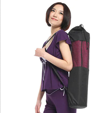 Yoga Mat Backpack, Multifunctional Mesh Bag